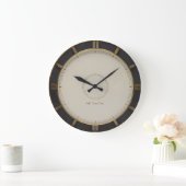 パーソナライズされた1930年代 ラージ壁時計 (ホーム)