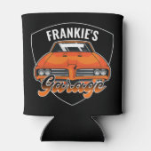 パーソナライズされた1969年ラムエア400マッスルカガレージ 缶クーラー (裏面)