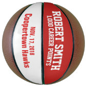 パーソナライズされた1,000ポイントバスケットボール バスケットボール (縦)