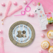 パーソナライズされた1th誕生日カウボーイをテーマにしたメッドケーキ ペーパープレート (パーティー)