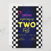 パーソナライズされた2つの誕生日の招待 招待状 (正面)