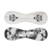 パーソナライズされた2枚の最高の写真パパin the Universe 野球ボール (パネル)