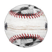 パーソナライズされた2枚の最高の写真パパin the Universe 野球ボール (正面)