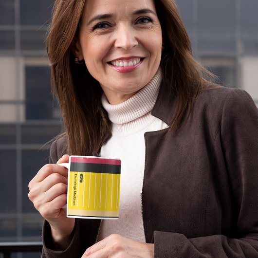 パーソナライズされた2鉛筆先生のおもしろい コーヒーマグカップ