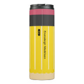 パーソナライズされた2鉛筆先生のおもしろい タンブラー (裏面)