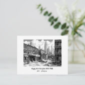 パーソナライズされた2025年ハッピーニューイヤー ニューヨーク シーズンポストカード (スタンド正面)