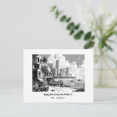 パーソナライズされた2025年ハッピーニューイヤー マイアミ シーズンポストカード (スタンド正面)