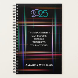 パーソナライズされた2025年プランナー プランナー手帳