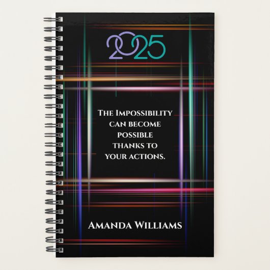 パーソナライズされた2025年プランナー プランナー手帳 (正面)