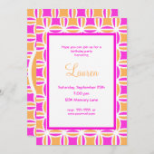 パーソナライズされた21歳の誕生日招待状 招待状 (正面/裏面)