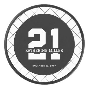 パーソナライズされた21歳モダン日エレガント アイスホッケーパック