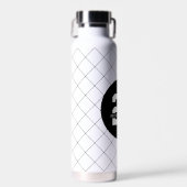 パーソナライズされた21歳モダン日エレガント ウォーターボトル (正面)