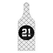 パーソナライズされた21歳モダン日エレガント カッティングボード (正面)