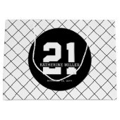 パーソナライズされた21歳モダン日エレガント ラージペーパーバッグ (正面)