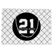 パーソナライズされた21歳モダン日エレガント ラージペーパーバッグ (裏面)