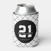 パーソナライズされた21歳モダン日エレガント 缶クーラー (缶正面)