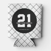 パーソナライズされた21歳モダン日エレガント 缶クーラー (正面)