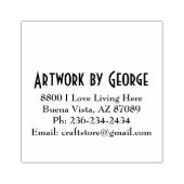 パーソナライズされた2.5 x 2.5木製スタンプ ラバースタンプ (インプリント)