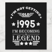 パーソナライズされた30歳の誕生日パーティーのサプライズ ワインラベル (シングルラベル)