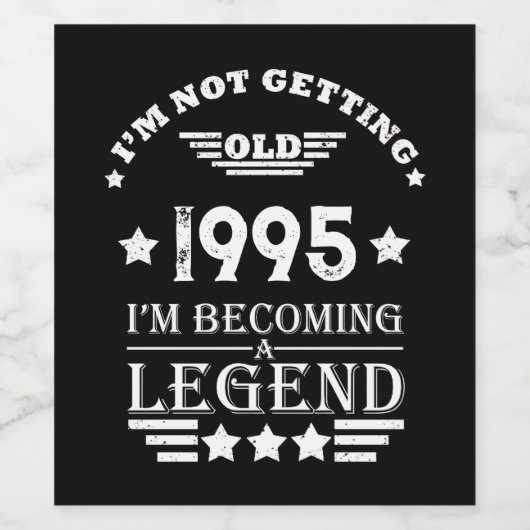 パーソナライズされた30歳の誕生日パーティーのサプライズ ワインラベル (シングルラベル)