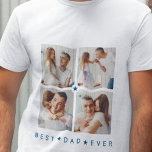 パーソナライズされた4モダン写真「最高のパパ・エバ」 Tシャツ<br><div class="desc">4枚の写真をモダンこ最高ののTシャツに追加し素晴らして、父の日やパパの誕生日に贈り物を作る。文字と文字の色は任意のものに変更できる。こもしこ救済こが必要でカスタマイズす、下のボタンを使ってメッセージを下さい、喜んで嬉しく思い救済ます。</div>