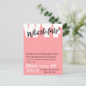 パーソナライズされた40歳の面白い誕生日 ポストカード (スタンド正面)