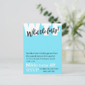 パーソナライズされた40歳の面白い誕生日 ポストカード (スタンド正面)