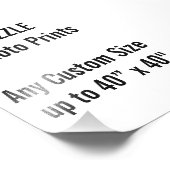 パーソナライズされた4" x 6"フォトプリントまたはカスタムサイズ フォトプリント            (角)