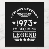 パーソナライズされた50ヴィンテージ50歳の誕生日パーティー ワインラベル (シングルラベル)