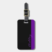 パーソナライズされた519紫 ラゲッジタグ (正面縦)