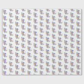 パーソナライズされた55周年修道院宗教生活 ラッピングペーパー (フラット)