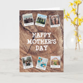 パーソナライズされた6フォトカスタムコラージュ母の日 カード (黄色い花)