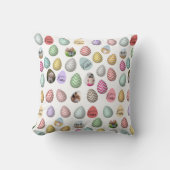 パーソナライズされた6フォトパステルイースター卵パターン クッション (正面)