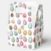 パーソナライズされた6フォトパステルイースター卵パターン フェイバーボックス (オープン)