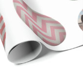 パーソナライズされた6フォトパステルイースター卵パターン ラッピングペーパー (ロールコーナー)