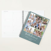 パーソナライズされた7フォトコラージュ家族 プランナー手帳 (ディスプレー)