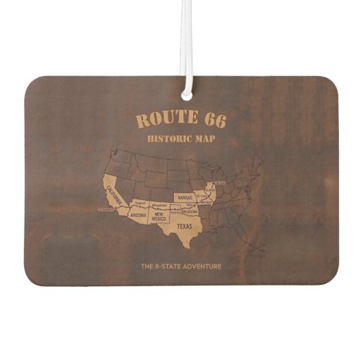 パーソナライズされた8州の百年祭りのお祝い カーエアーフレッシュナー (正面)