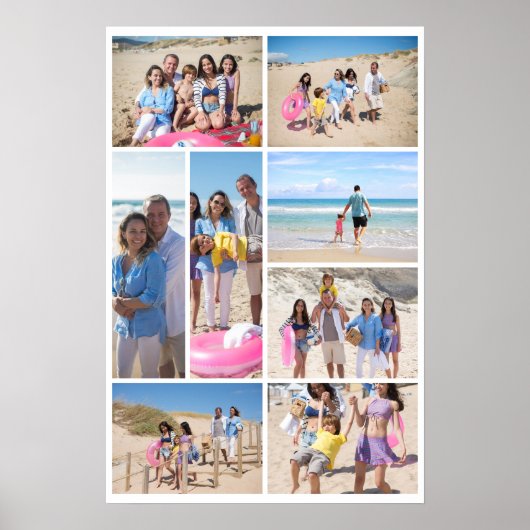 パーソナライズされた8枚 ポスター (正面)