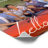 パーソナライズされた8 x 10ファミリ写真 ポスター (角)