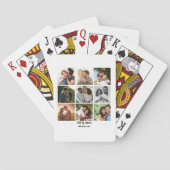 パーソナライズされた9カップル用フォトコラージュテンプレート トランプ (裏面)