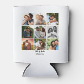 パーソナライズされた9カップル用フォトコラージュテンプレート 缶クーラー (正面)