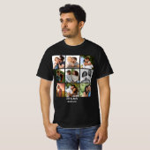 パーソナライズされた9カップル用フォトコラージュテンプレート Tシャツ (正面フル)