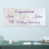 パーソナライズされた9結婚周年記念バナー 横断幕 (トレードショー)