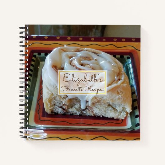 パーソナライズされた「お気に入りのレシピ」（写真） ノートブック (正面)