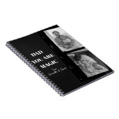 パーソナライズされた「お父さん、あなたは魔法使い」2人のお父さん写真 ノートブック (右側)