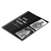 パーソナライズされた「お父さん、あなたは魔法使い」2人のお父さん写真 ノートブック (左側)