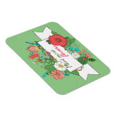 パーソナライズされた /より多くの花を植える/フローラ マグネット (右側)