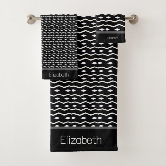 パーソナライズされた，アフリカ美術，民族パターン バスタオルセット (インサイチュ)