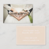 パーソナライズされた「ウェディングプランナー」（英国/ユーロ） 名刺 (正面/裏面)