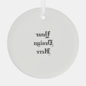 パーソナライズされた ガラスオーナメント (裏面)